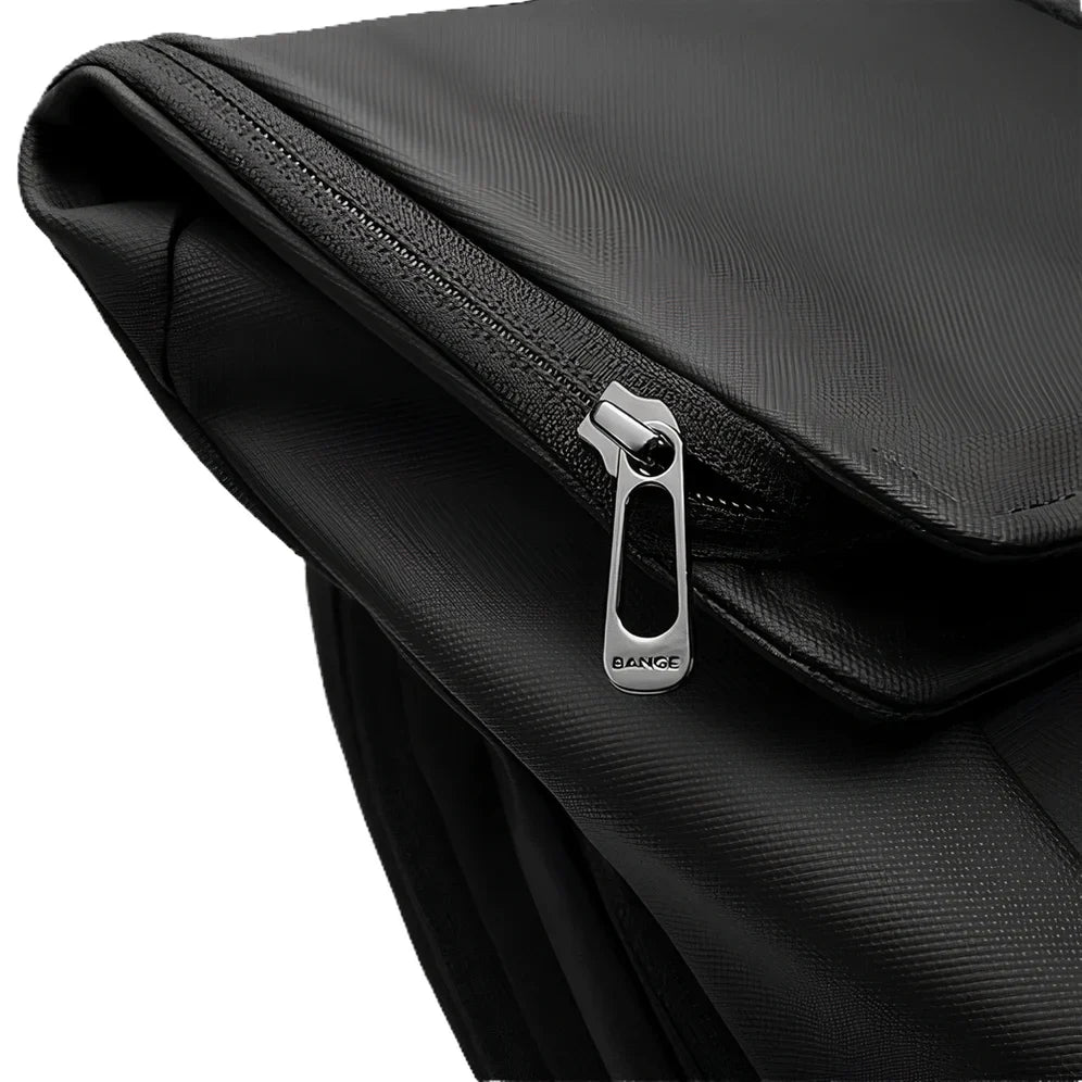 Sac à dos urbain pour ordinateur 15 pouces Andromède avec sac en textile noir et tirette en métal