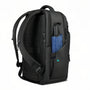 Sac à dos urbain multifonction Heroic HK noir avec accents bleus imperméable