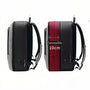 Sac à dos valise cabine noir et rouge avec compartiment extensible