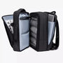 Sac à dos voyage avion noir avec compartiments organisés, poche pour ordinateur et vêtements