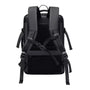 Sac à dos voyage avion noir avec bretelles rembourrées et sangle sternum