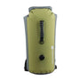 Sac à dos waterproof olive-vert et gris 25-60L IPX7 avec fermeture roll-top