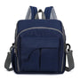Sac à langer pour bébé en bleu marine avec sac à dos multifonction et bretelles
