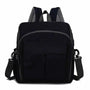 Sac à langer pour bébé avec sac à bandoulière multifonctionnel noir et poches frontales