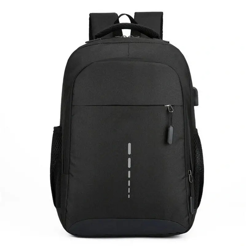 Sac de cours collège noir avec port de chargement USB anti-vol