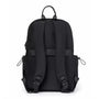 Sac de cours lycée homme avec sac à dos noir, bretelles ajustables et poches latérales