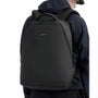 Sac de cours ordinateur Campus X noir minimaliste avec poignée et bretelles épaules