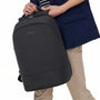 Sac de cours ordinateur Campus X noir à dos souple avec poignée et fermeture zippée