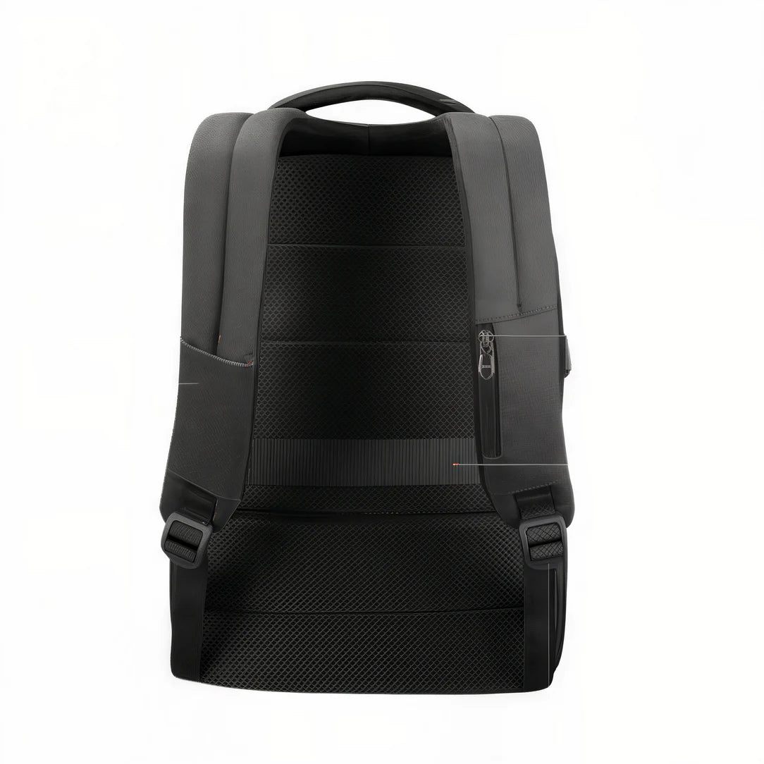 Sac de cours ordinateur Campus X noir avec dos rembourré et poche latérale
