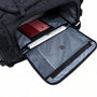 Sac de sport sac à dos : housse noire pour ordinateur avec poche transparente et doublure rouge
