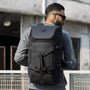Sac de sport à dos tactique noir avec compartiments multiples et sangles rembourrées
