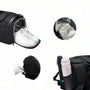 Sac de sport noir étanche avec compartiment chaussures et porte-bouteille
