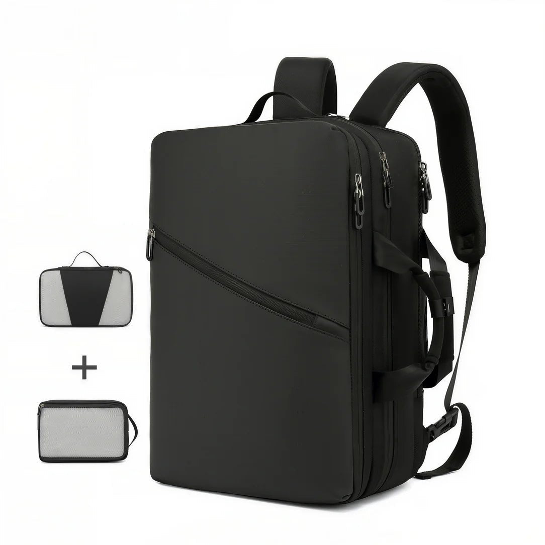 Sac de voyage MoveCase I en noir avec deux pochettes amovibles pour accessoires