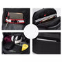 Sac ordinateur grande taille noir avec plusieurs compartiments pour une organisation optimale